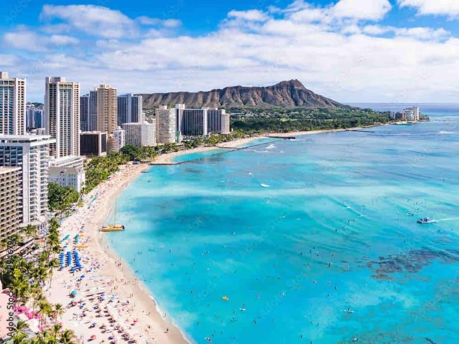 Seashore Waikiki Studio 1 Block From A Beach No Resort Fees ホノルル エクステリア 写真
